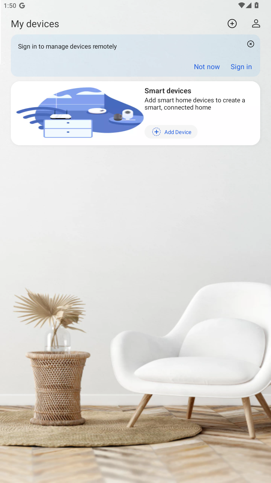 ZTE SmartLife app device screen captured during runtime validation